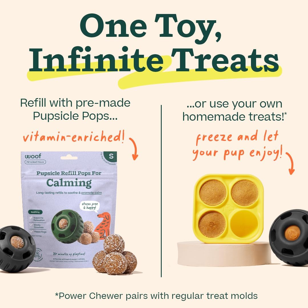 WOOF Power Chewer Pupsicle - Juguetes masticables duraderos para pe...