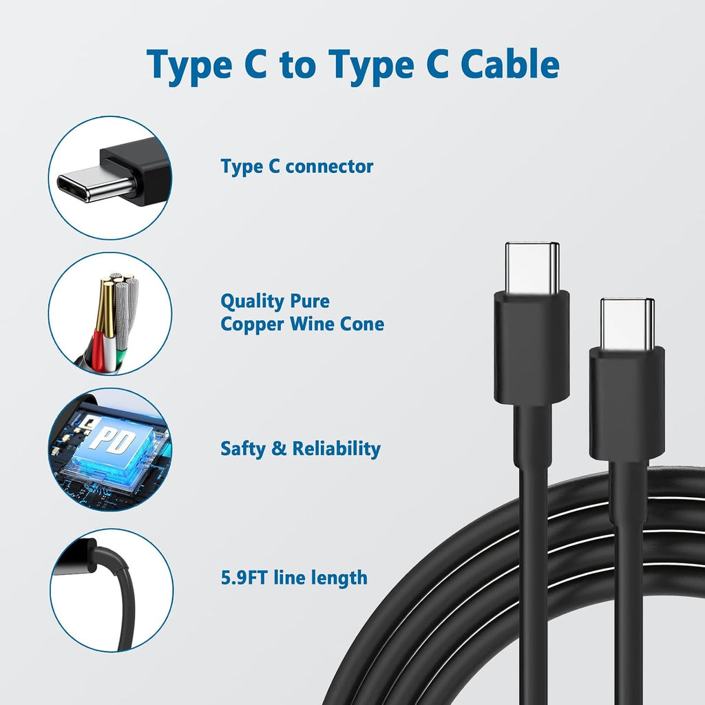 Cargador USB-C de 45 W, cargador súper rápido tipo C para Sam Sung...