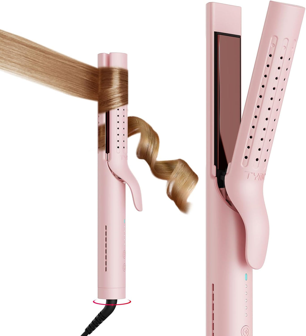 TYMO Airflow 2.0 - Plancha rizadora de pelo 2 en 1, rizador de pelo...