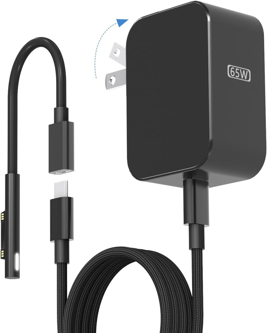 Nuevo cargador de superficie de 65 W con enchufe de CA plegable, co...