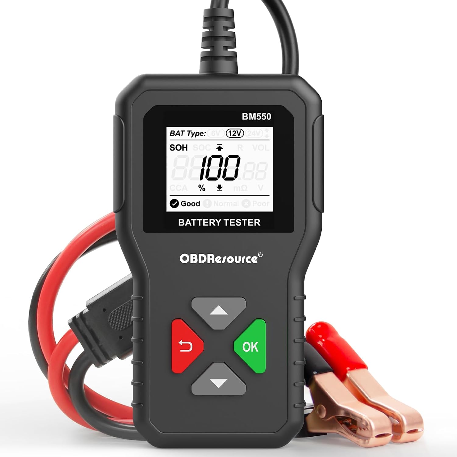 Probador de batería de automóvil 6 V, 12 V, 24 V, probador de volta...