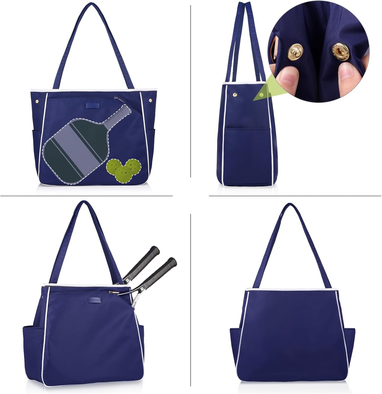 CHICECO Bolsa de tenis para mujer, bolsa de raqueta de tenis grande...