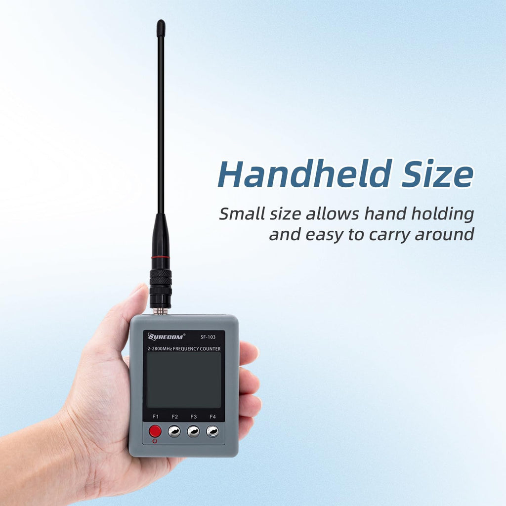 Mcbazel Surecom SF-103 portátil 2mHz -2.8GHz Walkie Talkie Contador...
