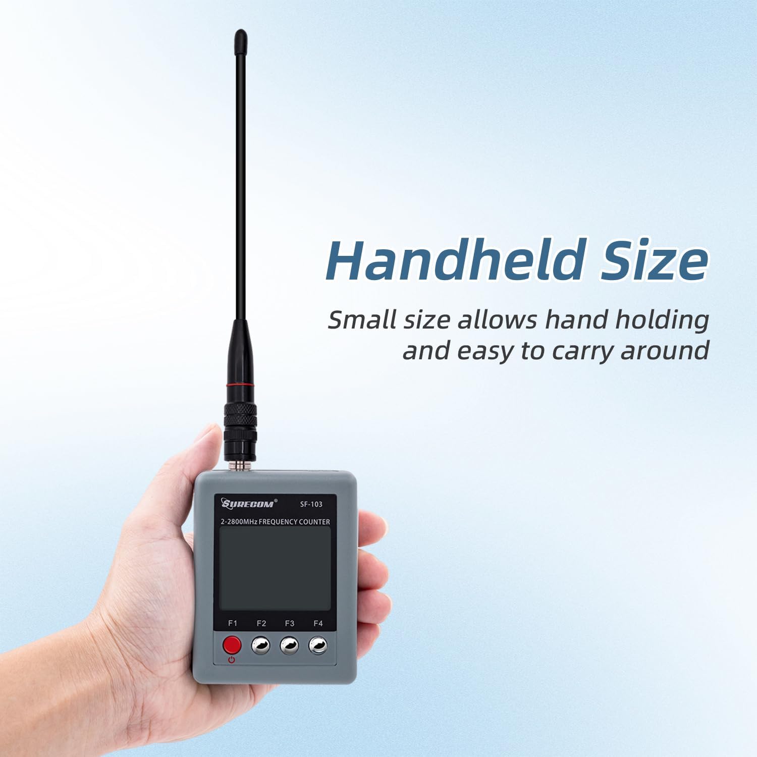 Mcbazel Surecom SF-103 portátil 2mHz -2.8GHz Walkie Talkie Contador...