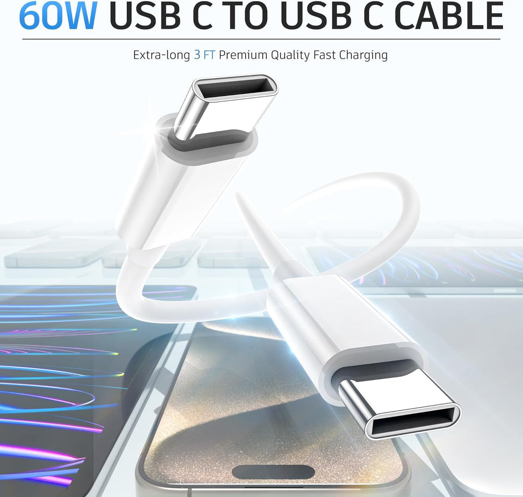 Paquete de 2 cargadores rápidos USB C para iPad Pro 13 (M4)\/iPad P...