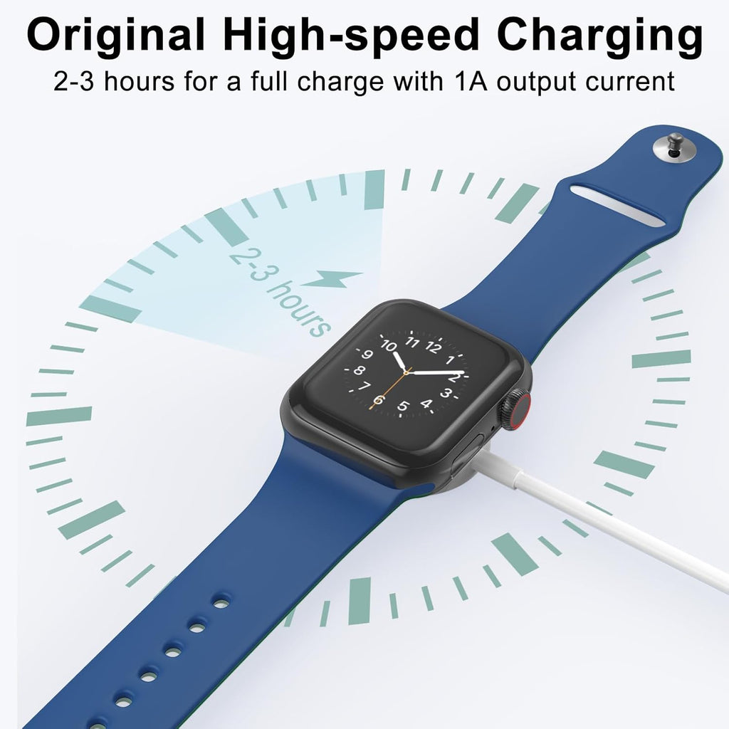 2 paquetes de 2 m\/6.6 pies para cargador de Apple Watch USB magnét...