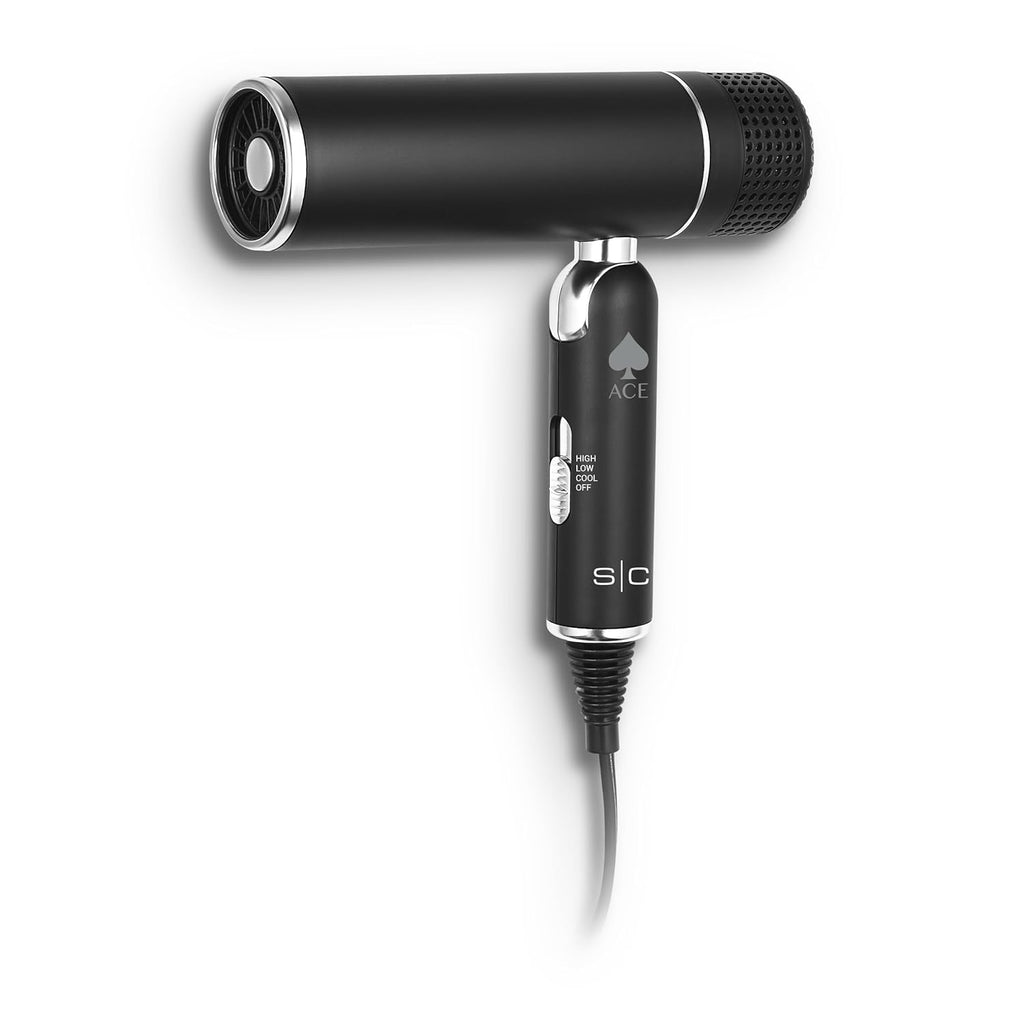 StyleCraft Secador de pelo ligero plegable Ace con potente motor co...