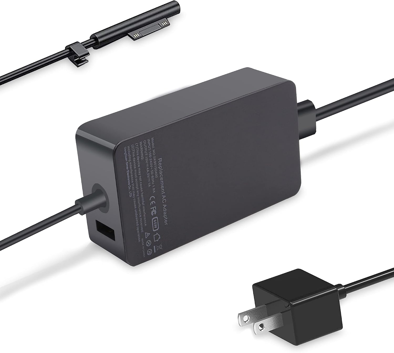 Cargador de repuesto para laptop Surface Pro de 65 W para Microsoft...