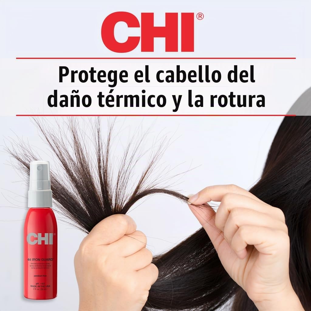 CHI 44 Iron Guard - Spray de protección térmica, fórmula nutritiva...