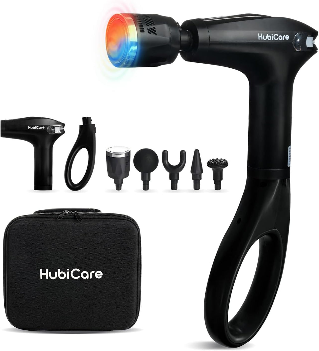 HuBDIC HubiCare - Pistola de masaje térmica y fría con mango de ext...