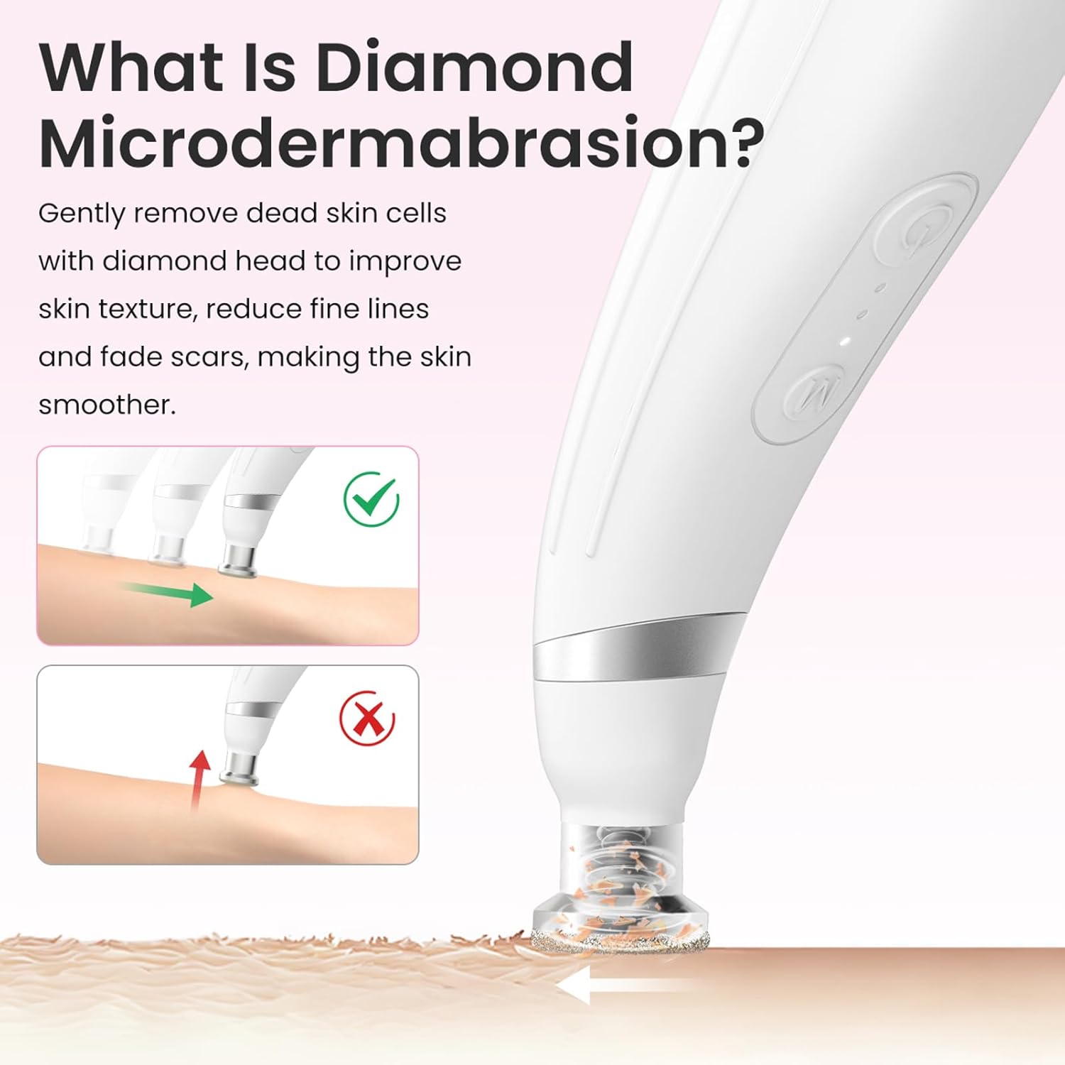 UNOISETION Máquina de Microdermoabrasión de Diamante, Removedor Por...