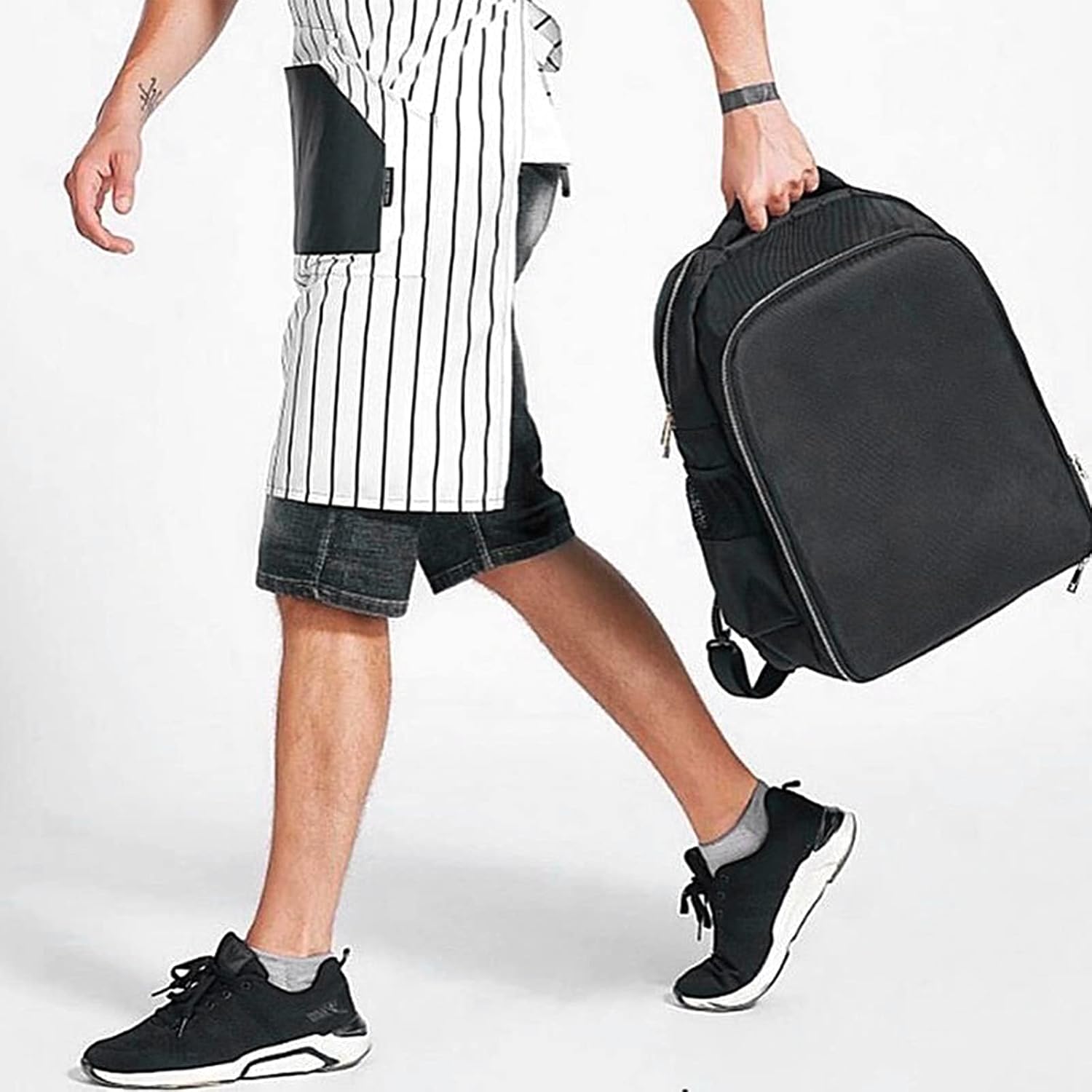 AIHOPESTO Mochila de Viaje para Barbero (Negro, 17.7 x 12.6 x 7.5 p...