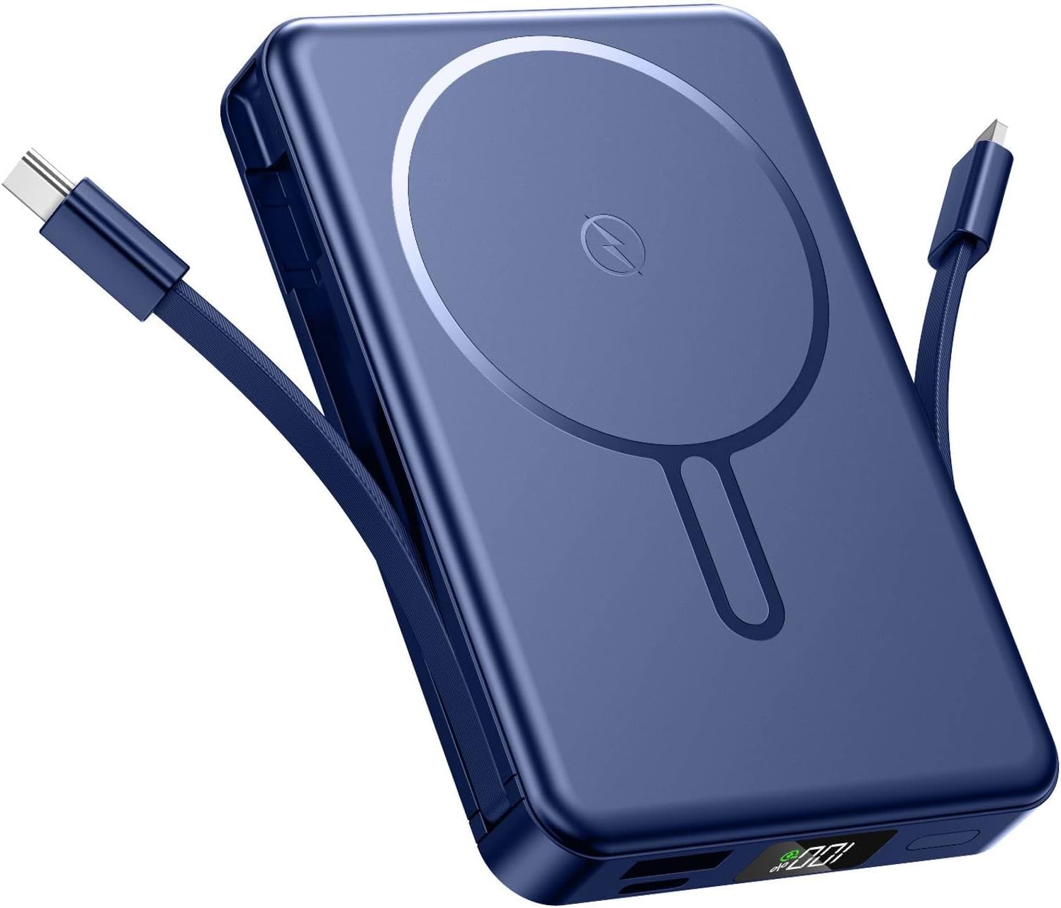 Chowchamps Cargador portátil magnético 10000mAh Power Bank 22.5W Ca...