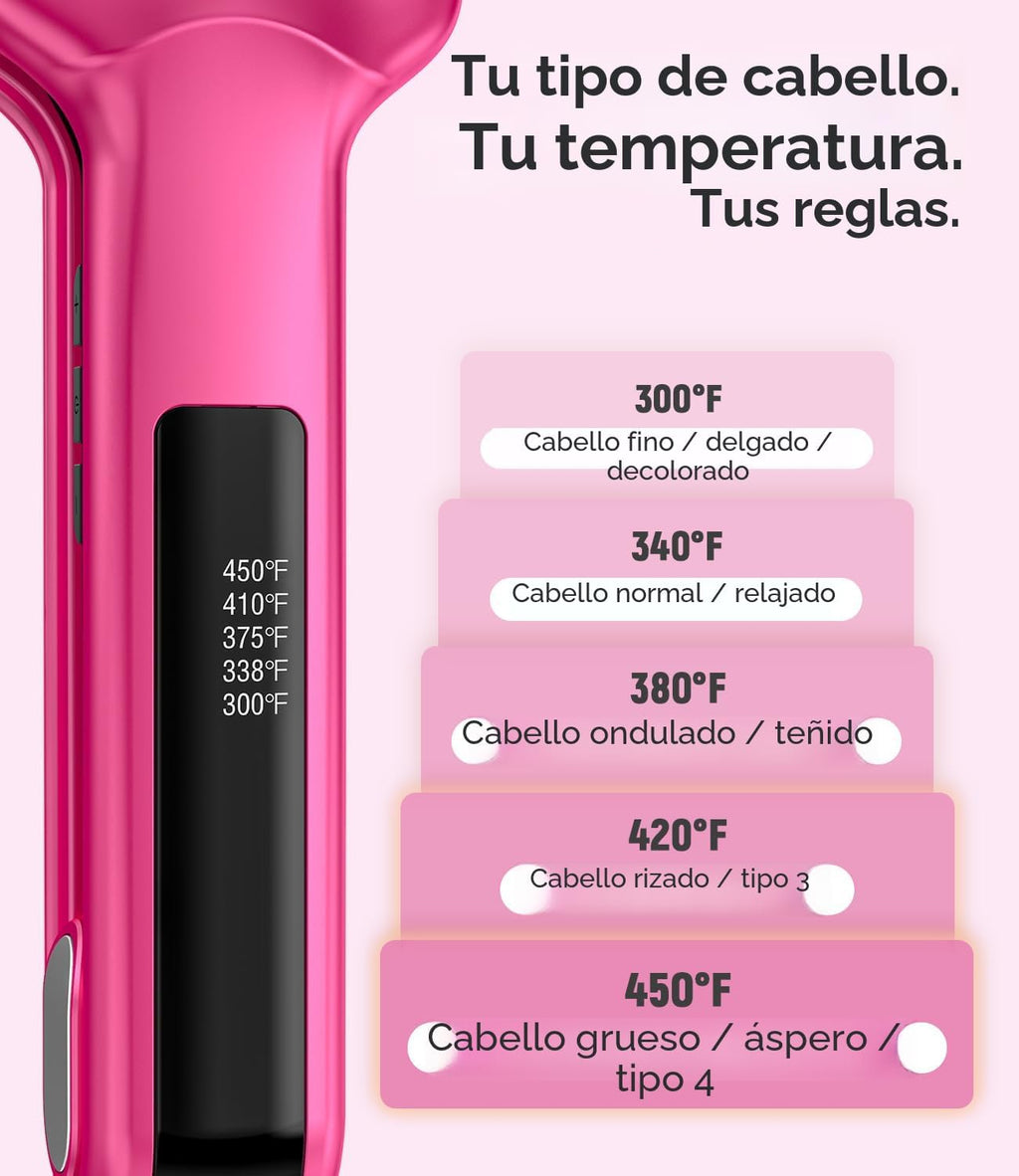 Terviiix Plancha Plana Alisadora de Pelo, Plancha Plana de Cerámica...