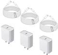 [Certificado MFi de Apple] Paquete de 3 cargadores rápidos de iPhon...