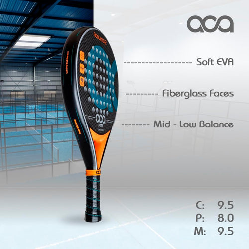 ACA Roqueta 2 Pádel Profesional Azul | Forma Redonda | Marco de Car...