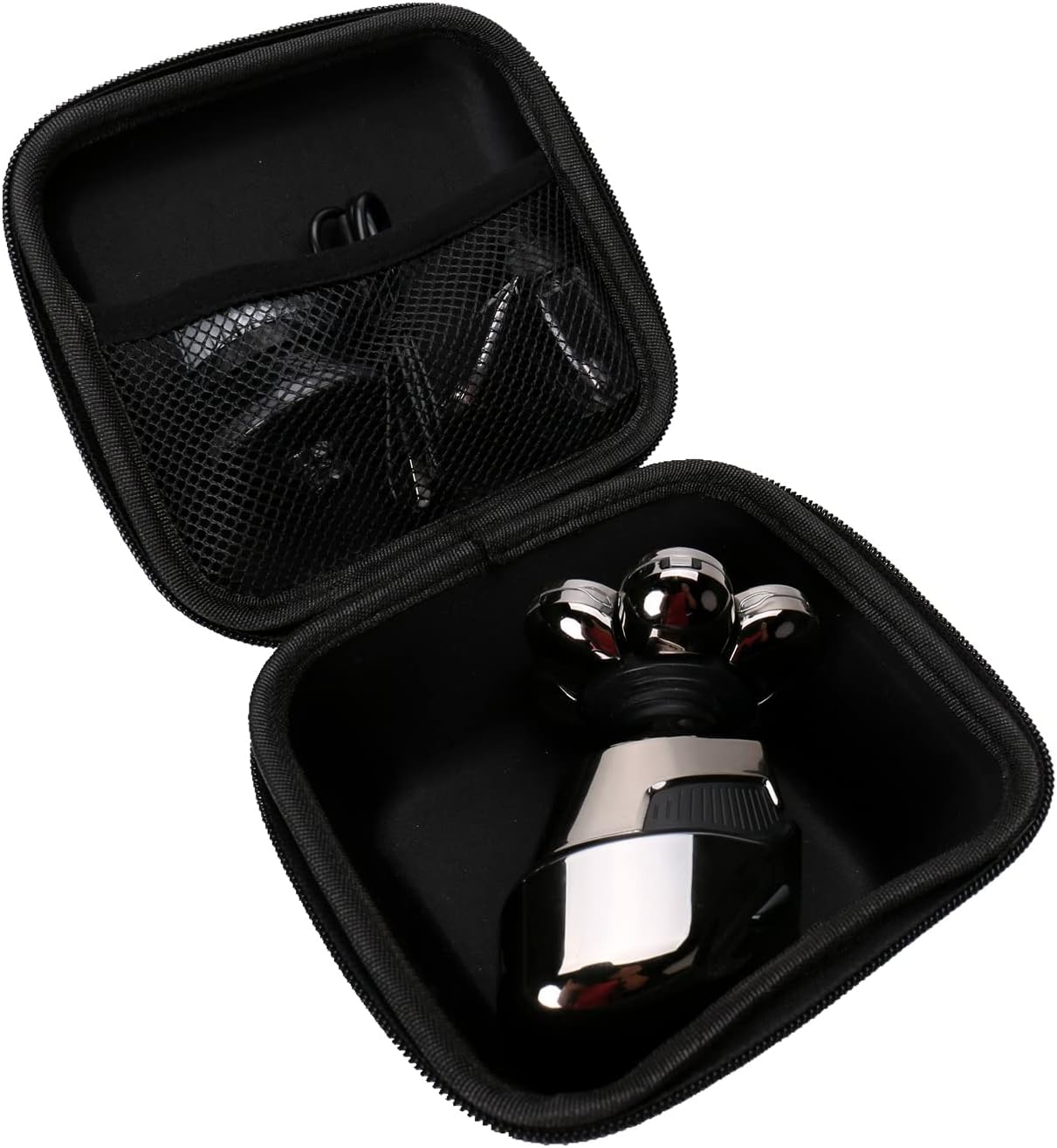 AxiomWarrior Funda de cuero para afeitadora de cabeza, funda negra