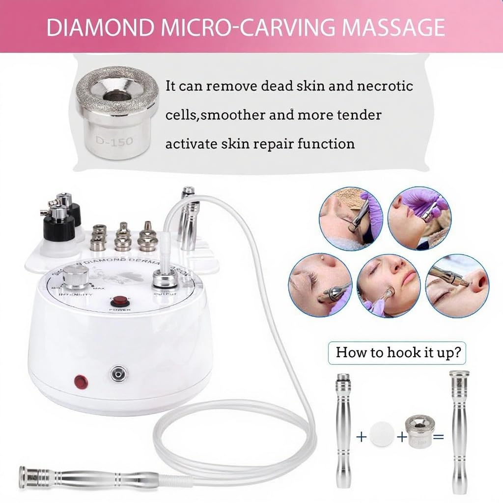 【3 en 1】Máquina de microdermoabrasión, dispositivos faciales profes...