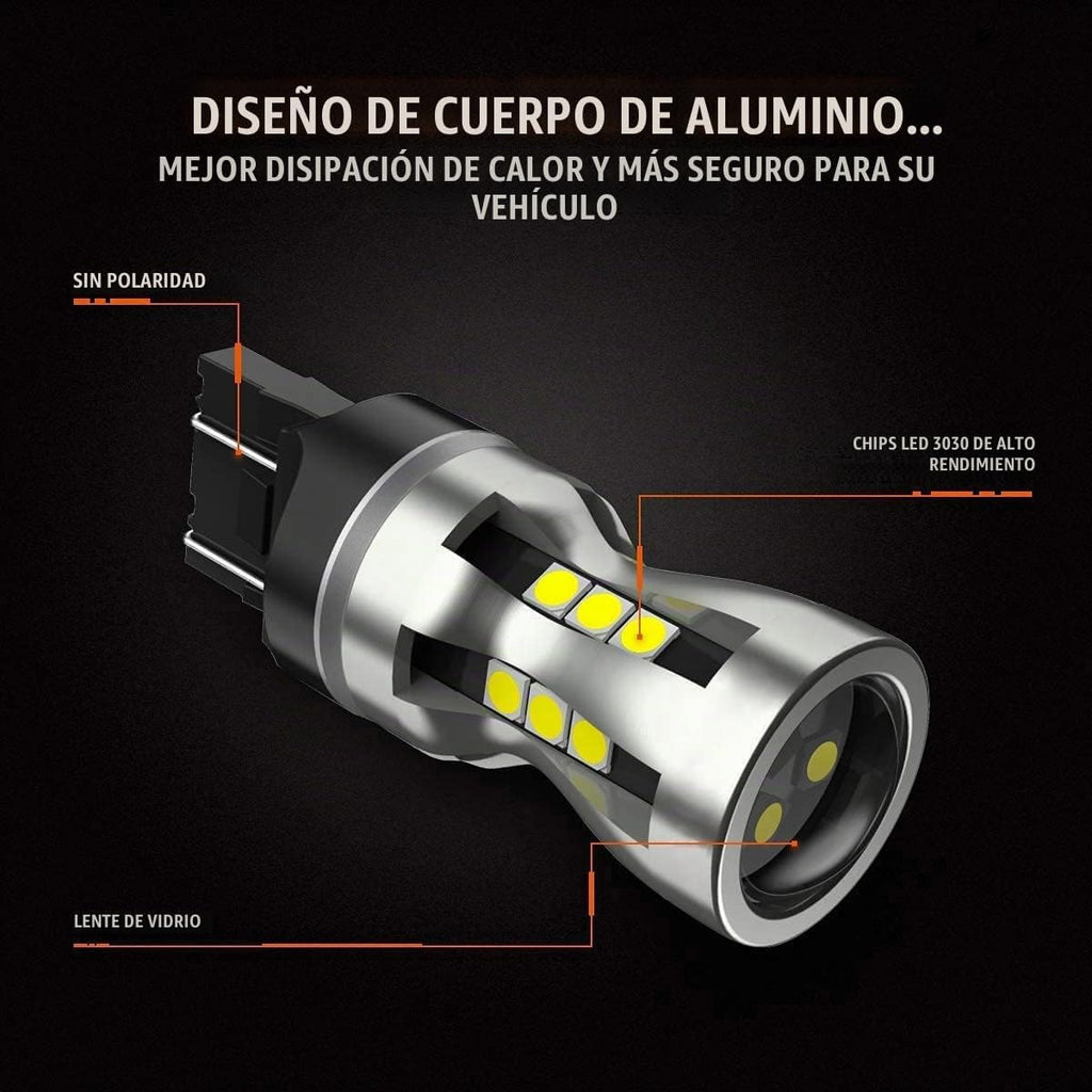 SEALIGHT Bombilla LED 7440 7443, 6000K blanco brillante 3000LM para...