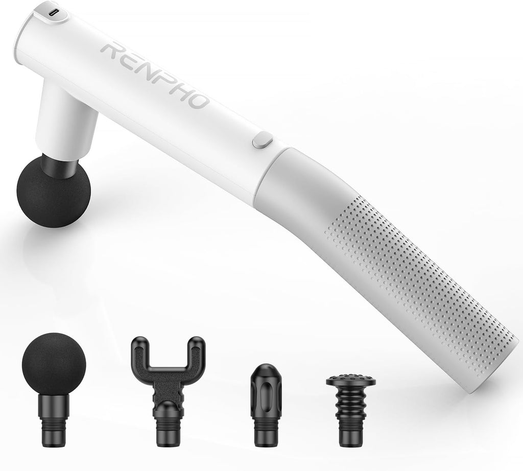 RENPHO Pistola de masaje extensible, pistola de masaje eléctrica de...
