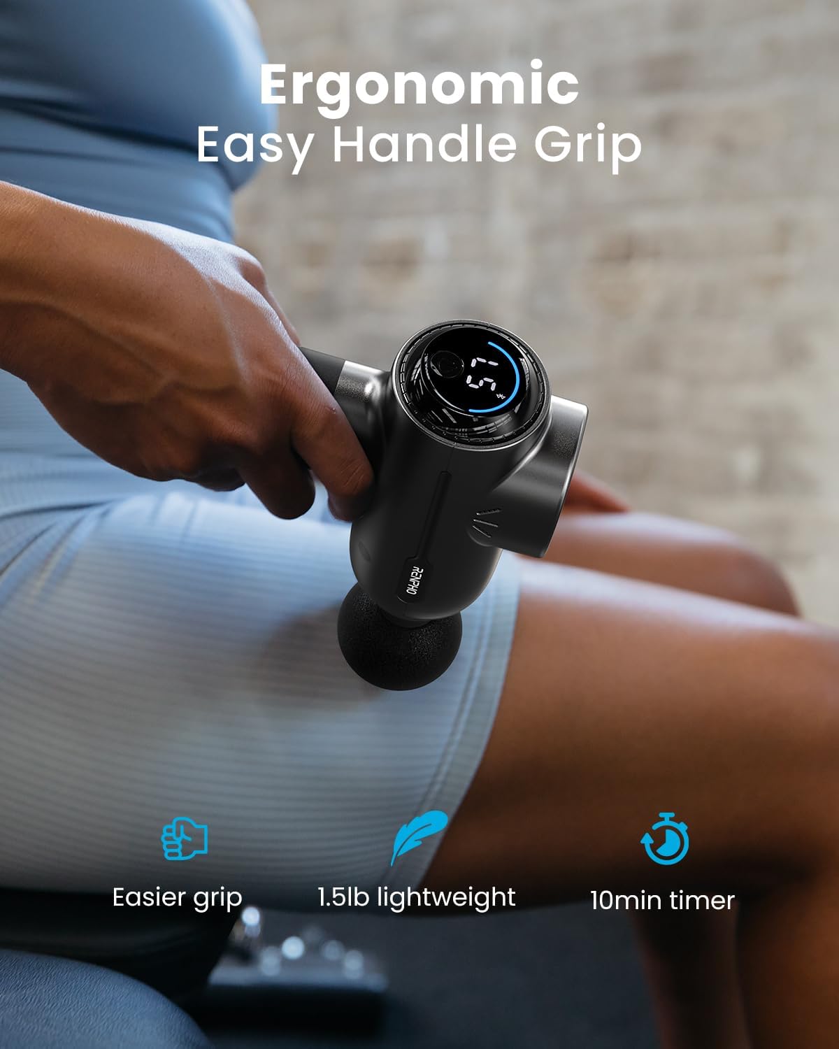 RENPHO Active+ Pistola de masaje térmica con calor, regalos del día...