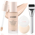 UCANBE Base líquida y corrector 2 en 1, juego de maquillaje de base...