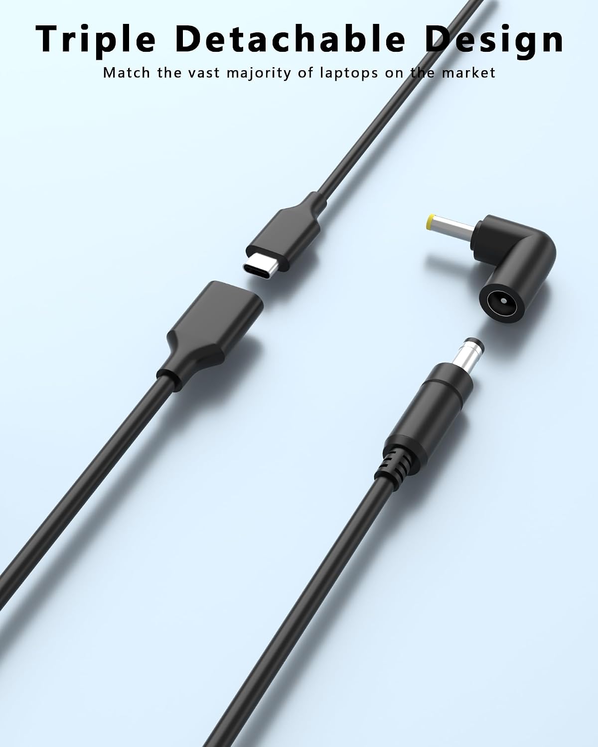 Cargador universal para portátil Nivjuky de 100 W USB C con 15 punt...