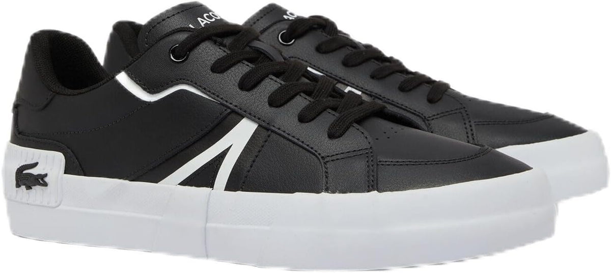 Lacoste Tenis L004 para hombre, negro\/blanco, 12