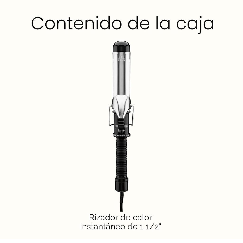 Rizadora de cabello por calor. Efecto instantáneo, de Conair., Negr...