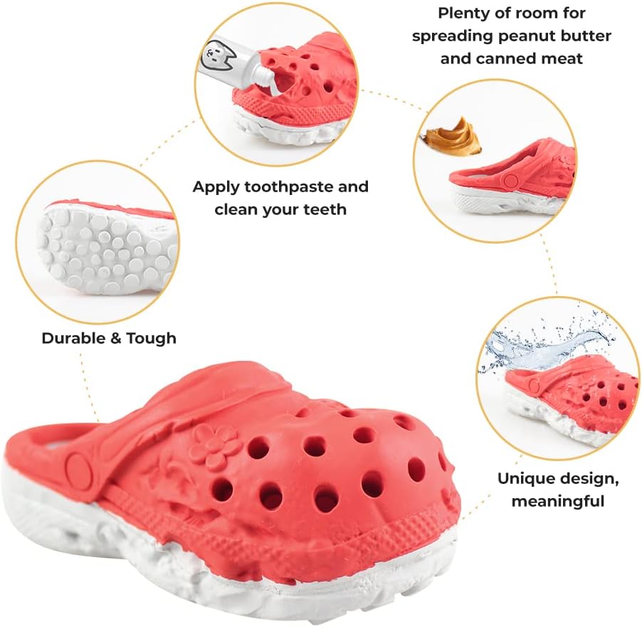 MONDOTOY Juguete Masticable para Perros, Juguete de Zapatilla de Go...
