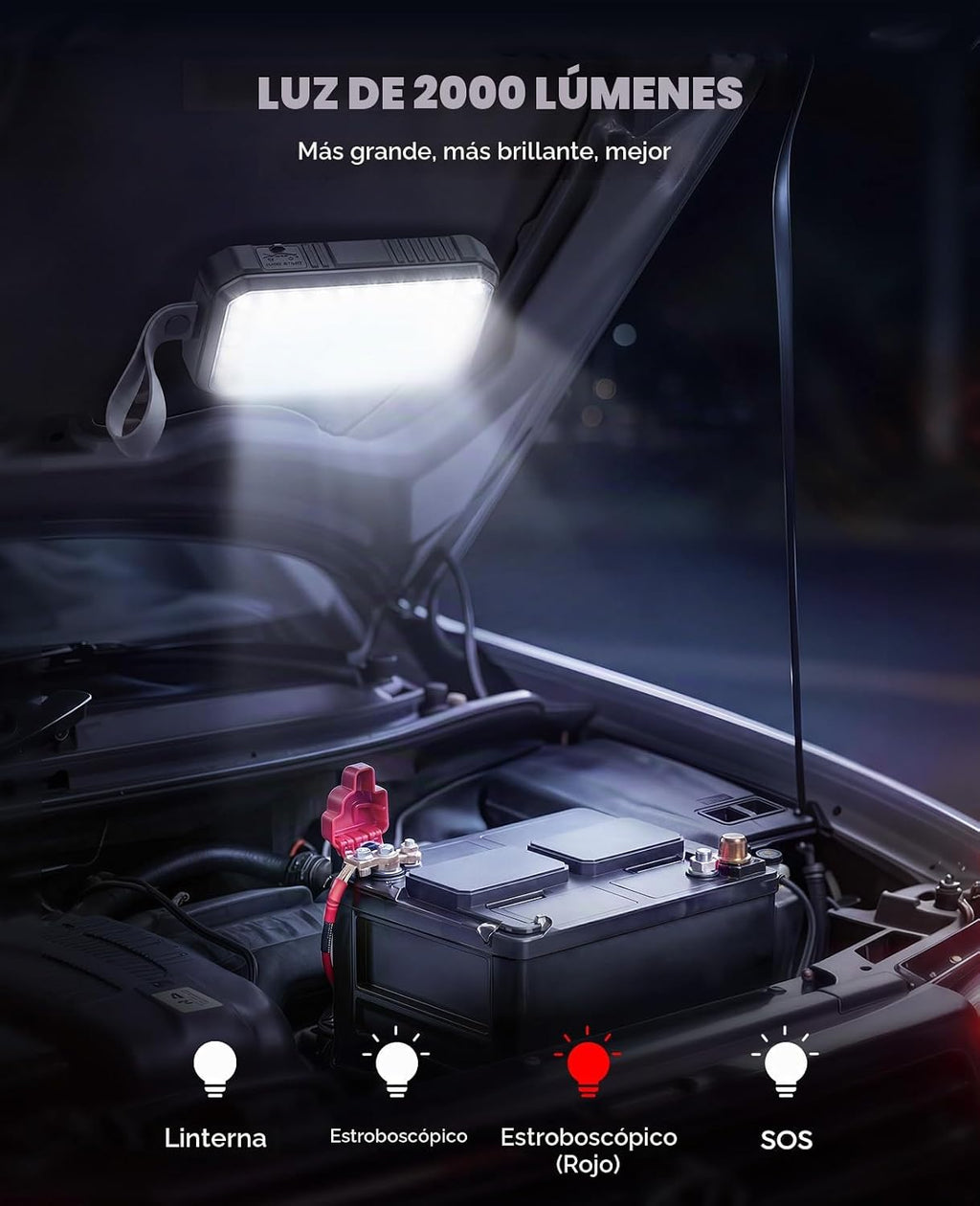 TREKURE Arrancador portátil de batería de automóvil 5000A, arrancad...