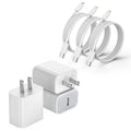 Cargador rápido para iPhone 13, 12, 11, paquete de 3 [certificado A...