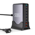 Bloque de cargador USB C de 500 W, estación de carga GaN3, bloque d...