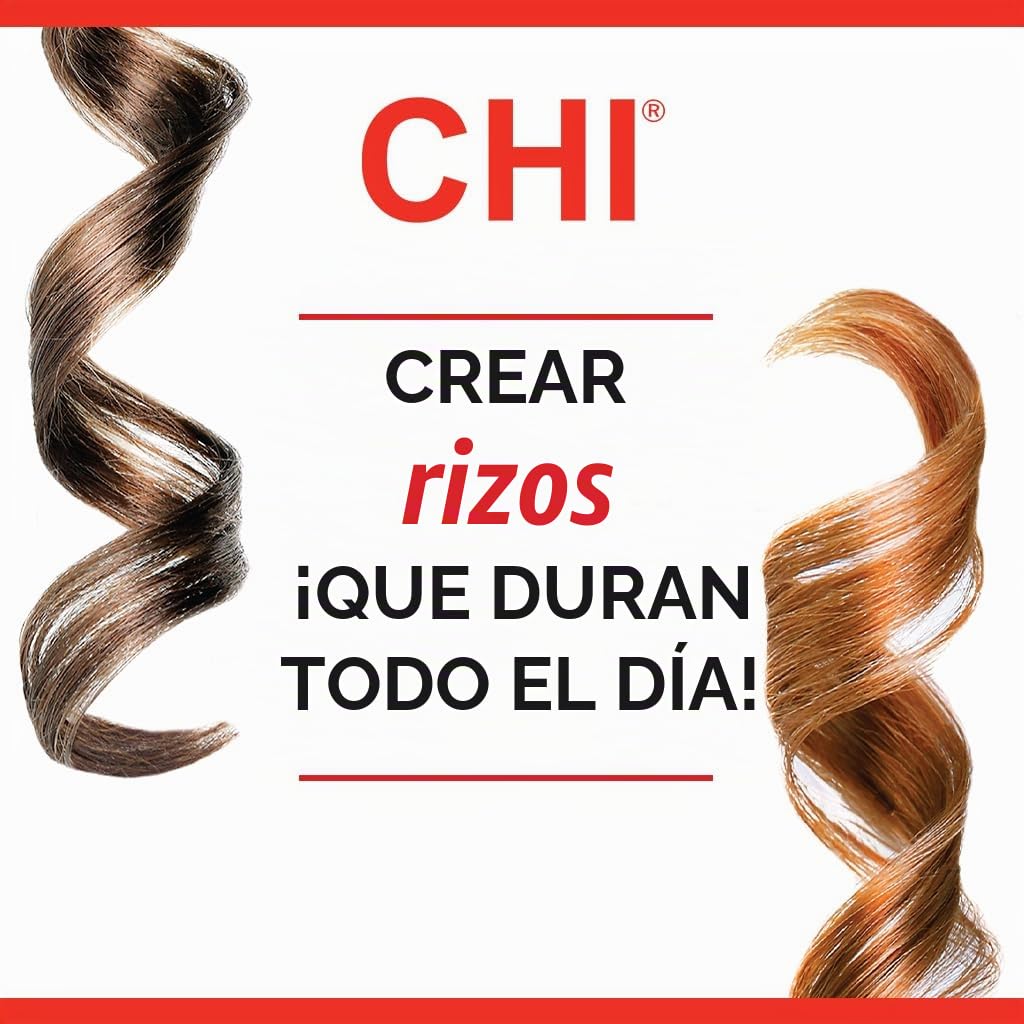 CHI Rizador de cerámica turmalina, rizador de pelo profesional para...