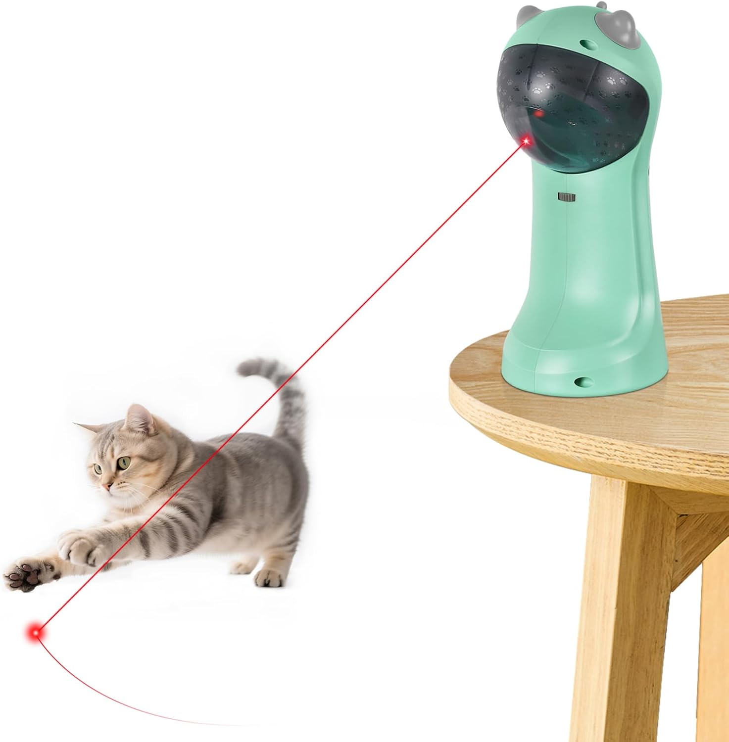 TBTeek Juguete para gatos, automático, activado por movimiento, rec...