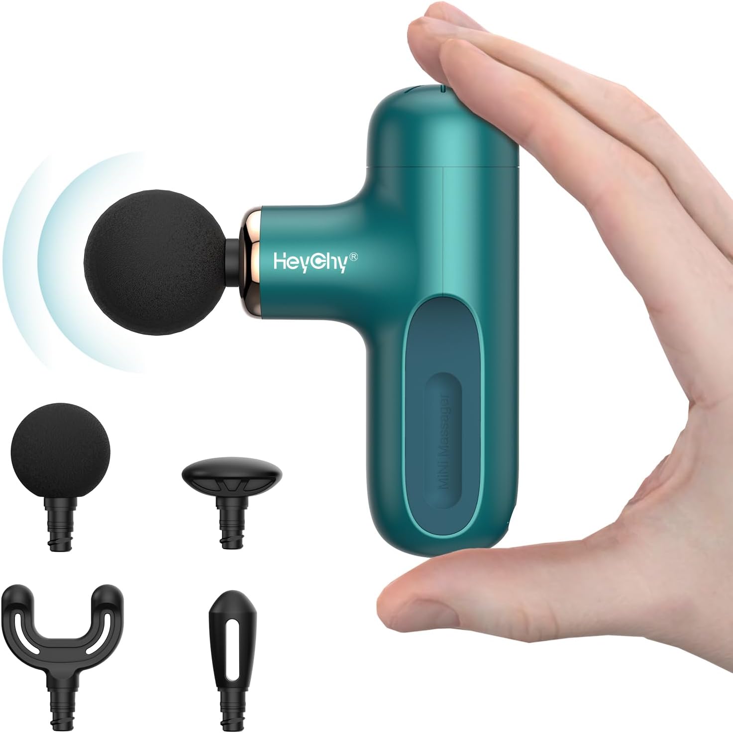 HEYCHY Pistola de masaje Super Mini, masajeador de percusión para m...