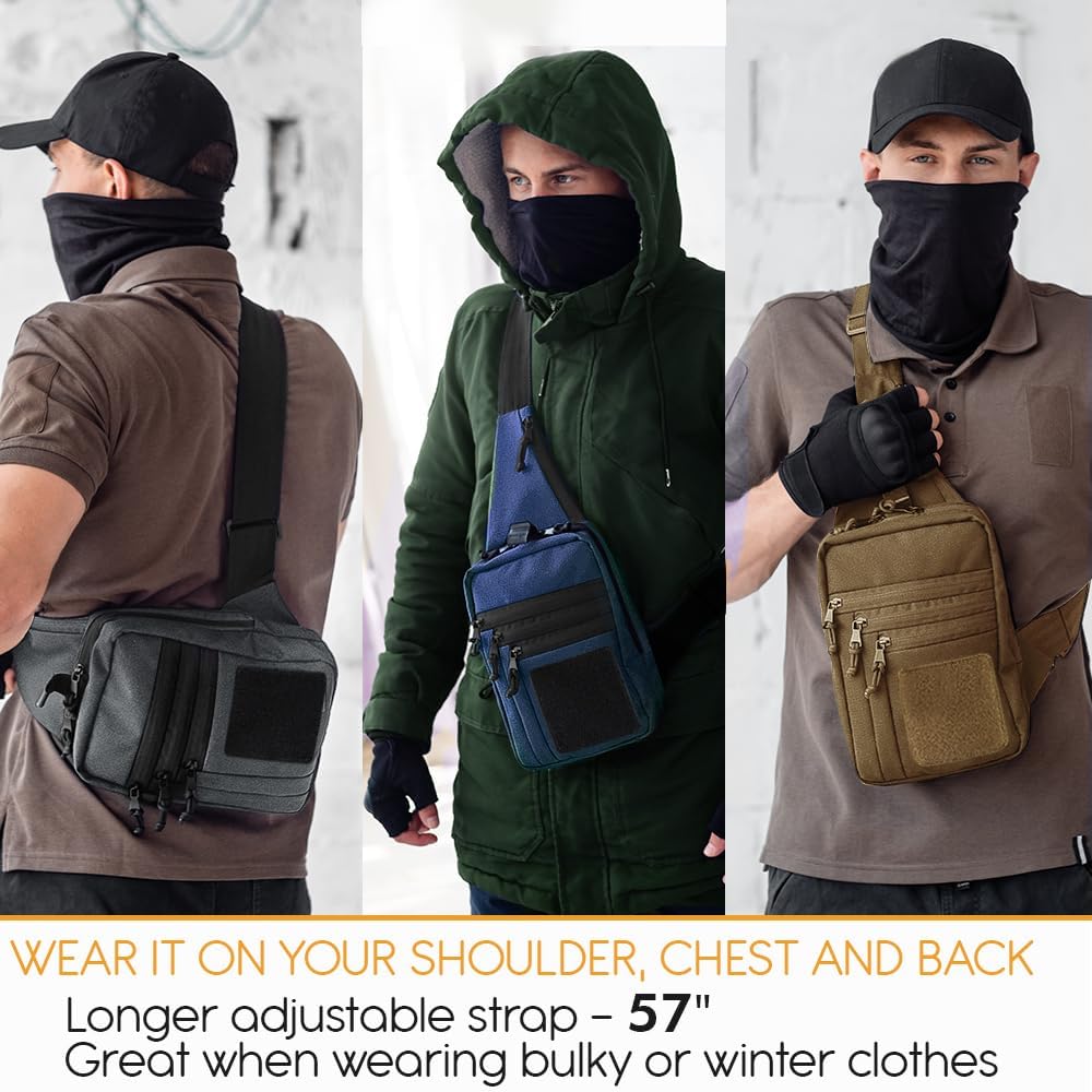 TECEUM Bolsa táctica compacta con parche - CCW para todos los días...