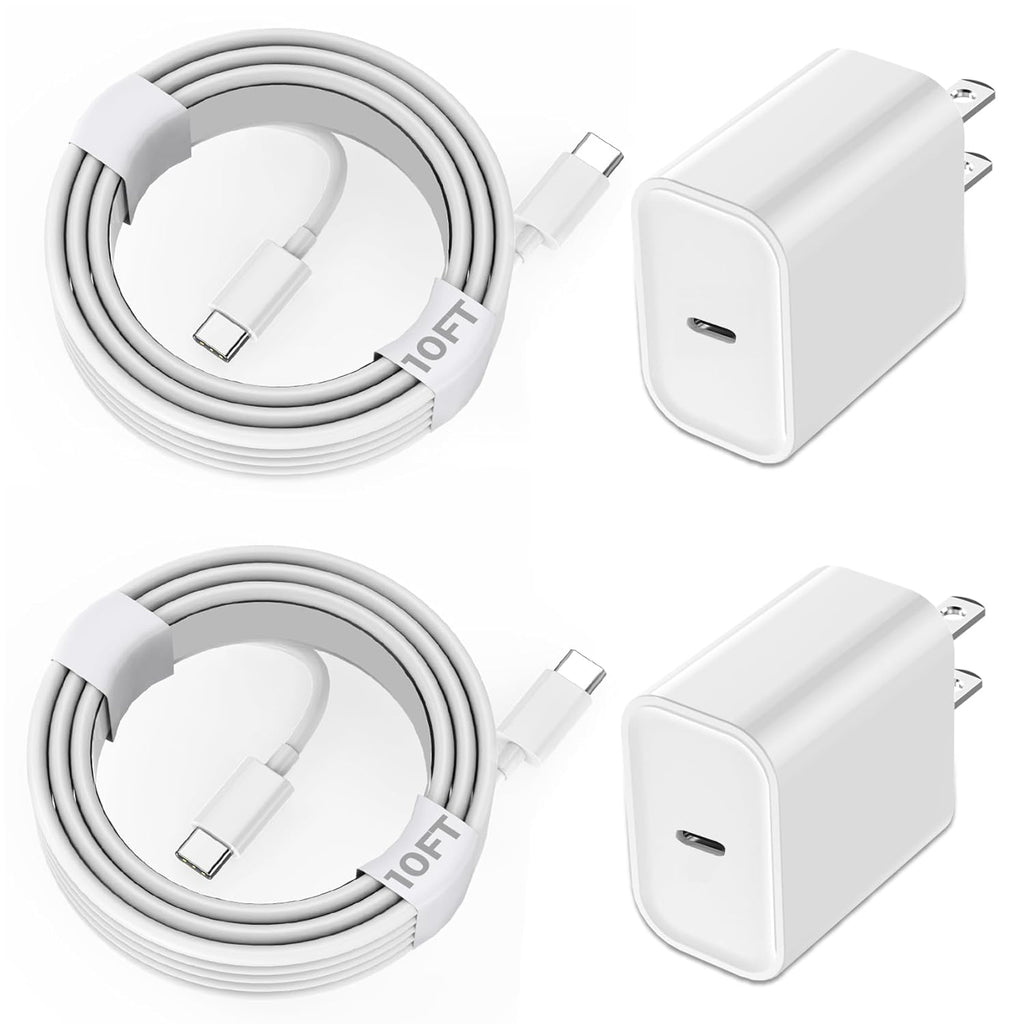 Cargador para iPhone 17\/16\/15 de carga rápida, paquete de 2 cable...