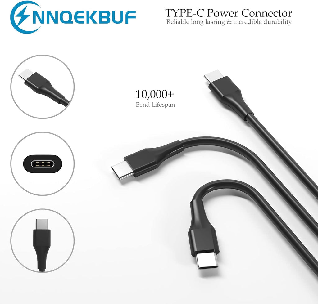 NNQEKBUF Cargador universal para portátil USB C de 45 W y 65 W, com...