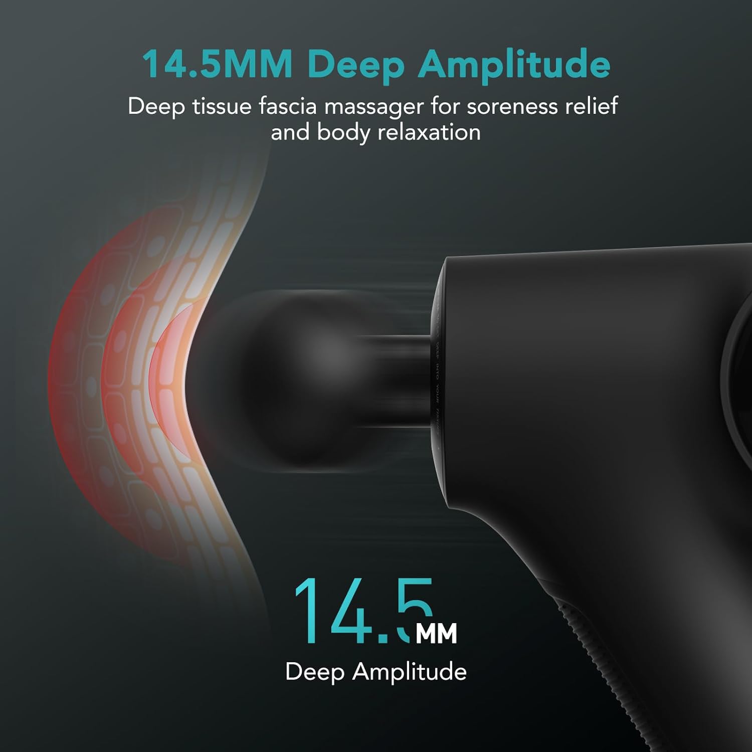 opove Apex Pistola de Masaje de Tejido Profundo 14.5mm Masajeador d...