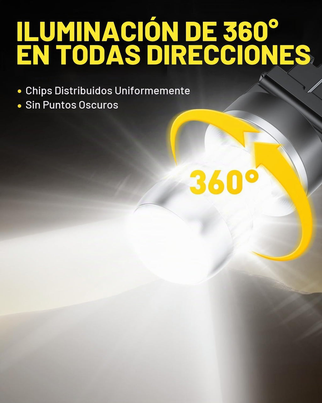 AUXITO 3157 - Foco LED blanco, súper brillante 3156 3056 3057 4157...