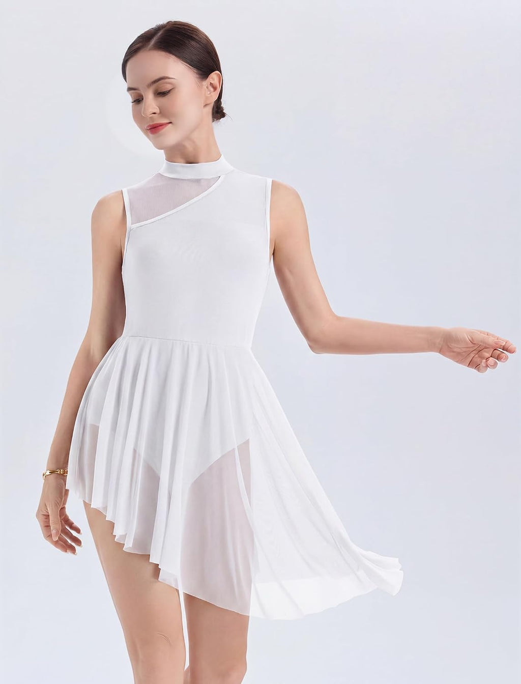 AFAVOM Vestido de baile lírico para mujer, disfraces de baile conte...