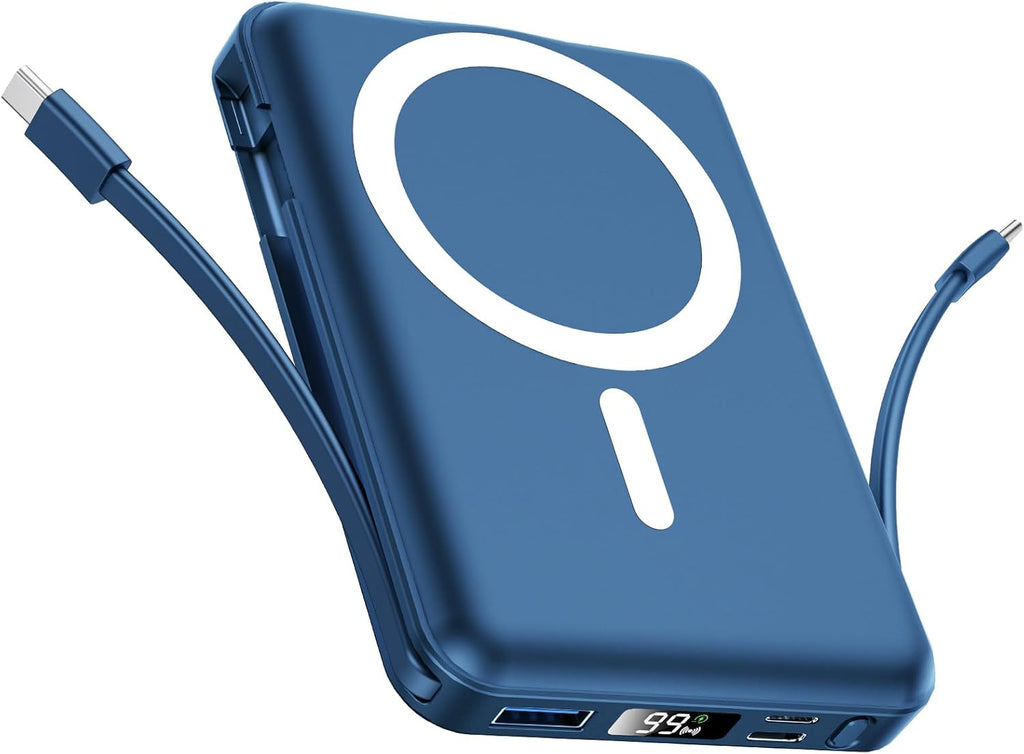 Vexnara para banco de energía Magsafe, banco de energía magnético d...