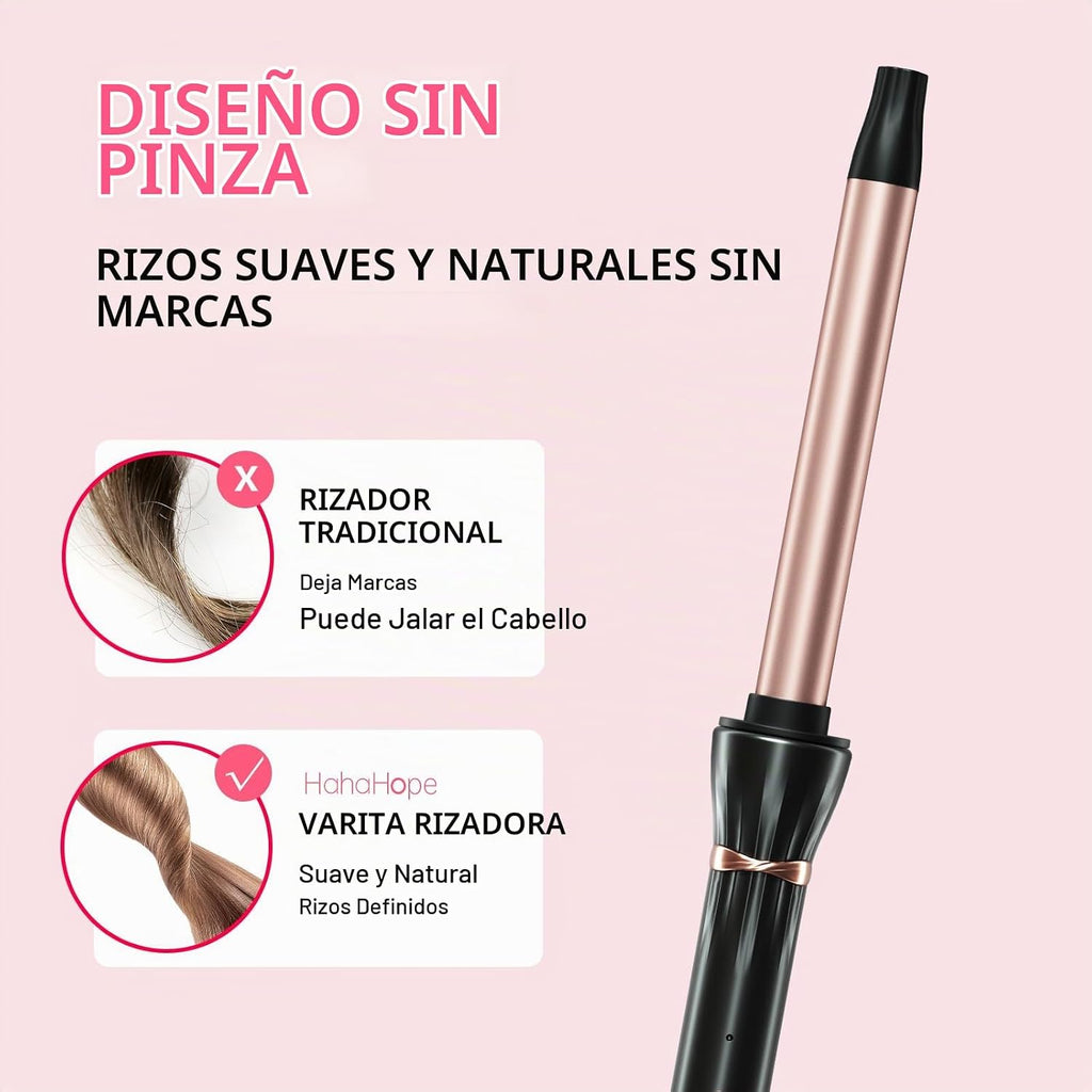 Hahahope Varita rizadora de 3\/4 pulgadas para cabello largo, rizad...