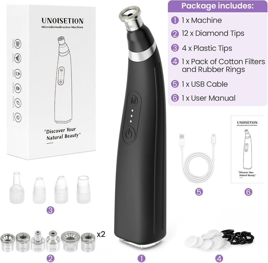 Máquina de microdermoabrasión con diamante, UNOISETION herramienta...