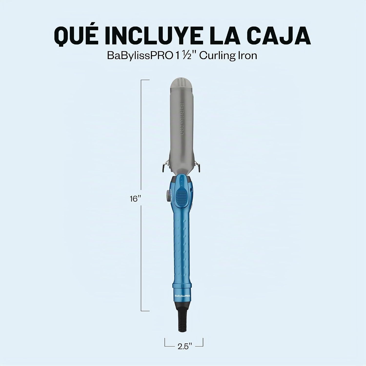 BaBylissPRO Rizador de Resorte de Titanio Nano, Varita Profesional...