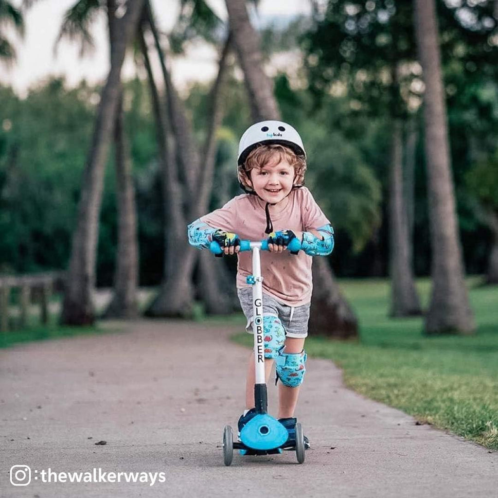 Rodilleras y coderas para niños de estilo suave con guantes de bici...