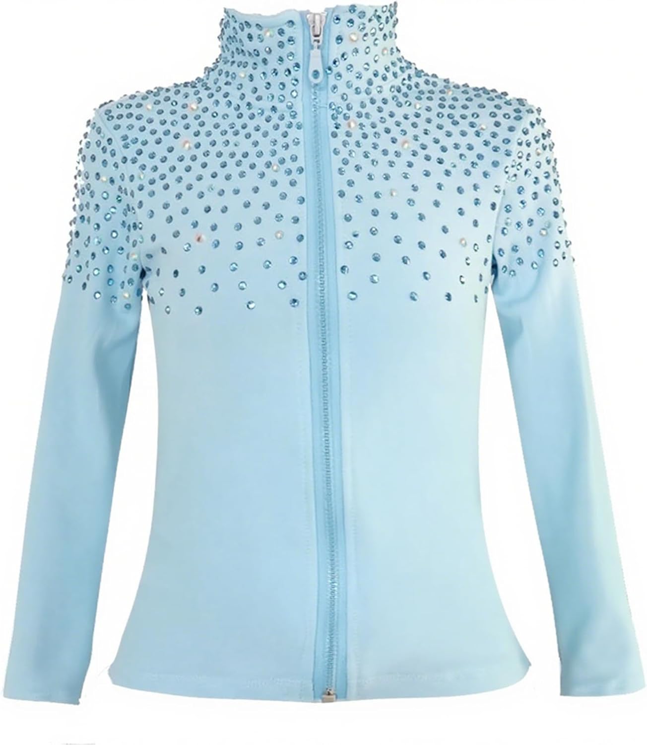 JoyCan Chaqueta de patinaje artístico con forro polar de manga larg...