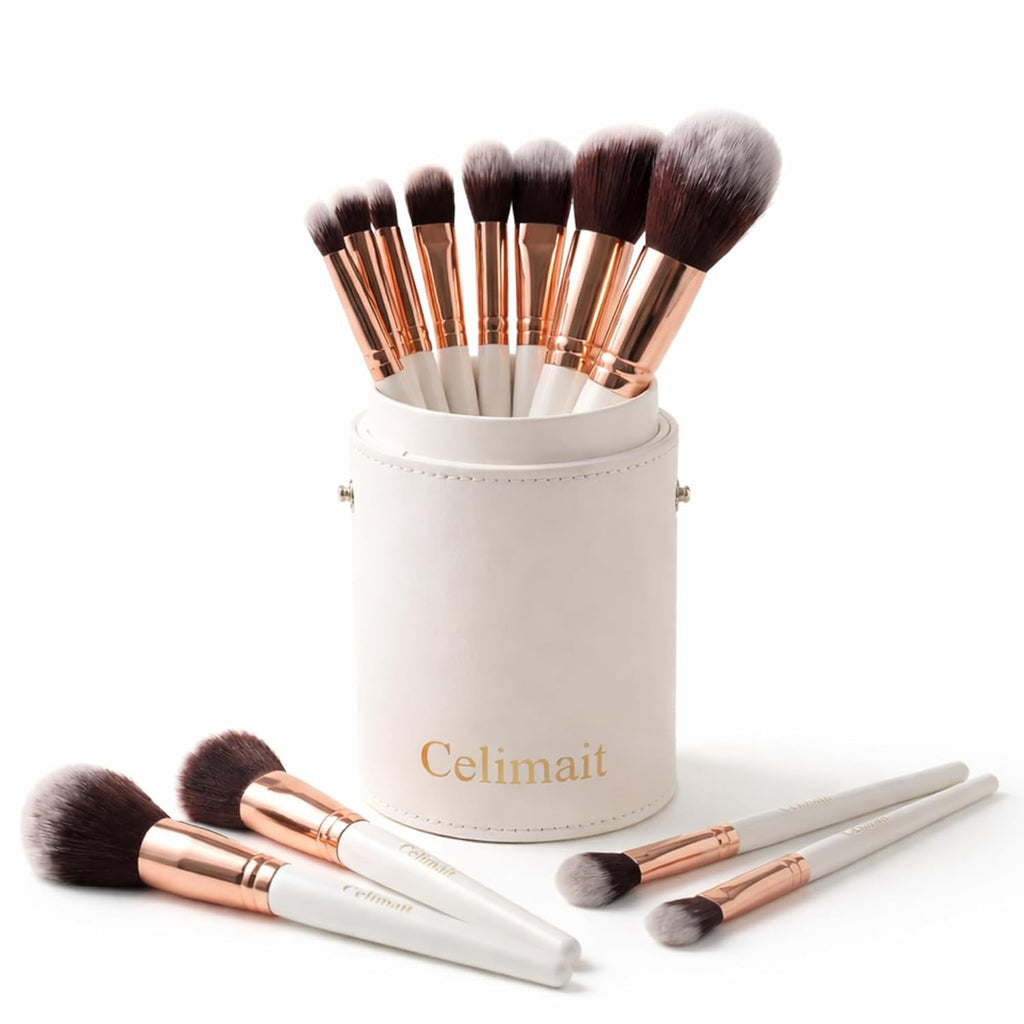 Juego de brochas de maquillaje para profesionales y principiantes,...