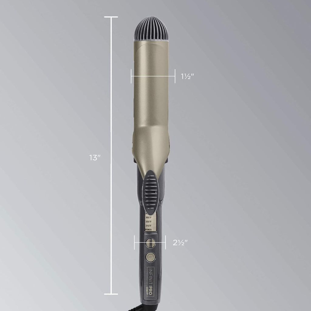 Rizador profesional Conair Infiniti de cerámica turmalina, Negro
